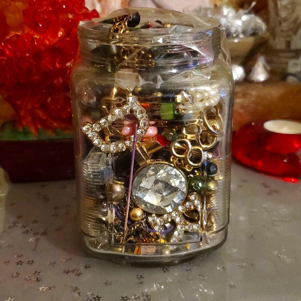Mystery Junk Drawer Jewelry Jar